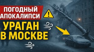 СРОЧНО: Ураган и снег в Москве — погодный апокалипсис 2025