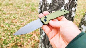 ПУШКА Автоматический складной нож Launch Iridium оливковый #unboxing #edc #knife #fihing #hunting