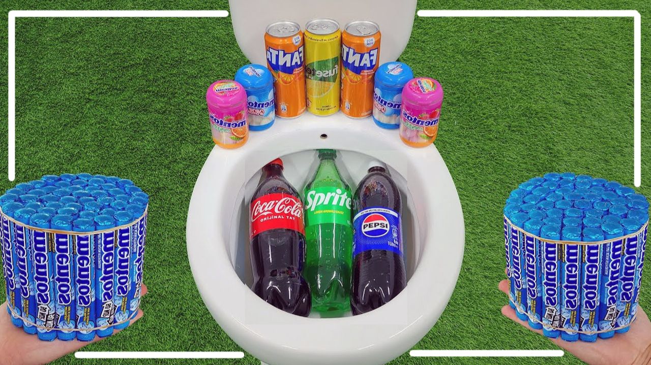 Мультики для детей и малышей. Эксперемент - Скибиди Туалет против Ментоса и сладких газировок