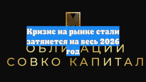Металлурги предрекли затяжной кризис в отрасли на весь 2026 год