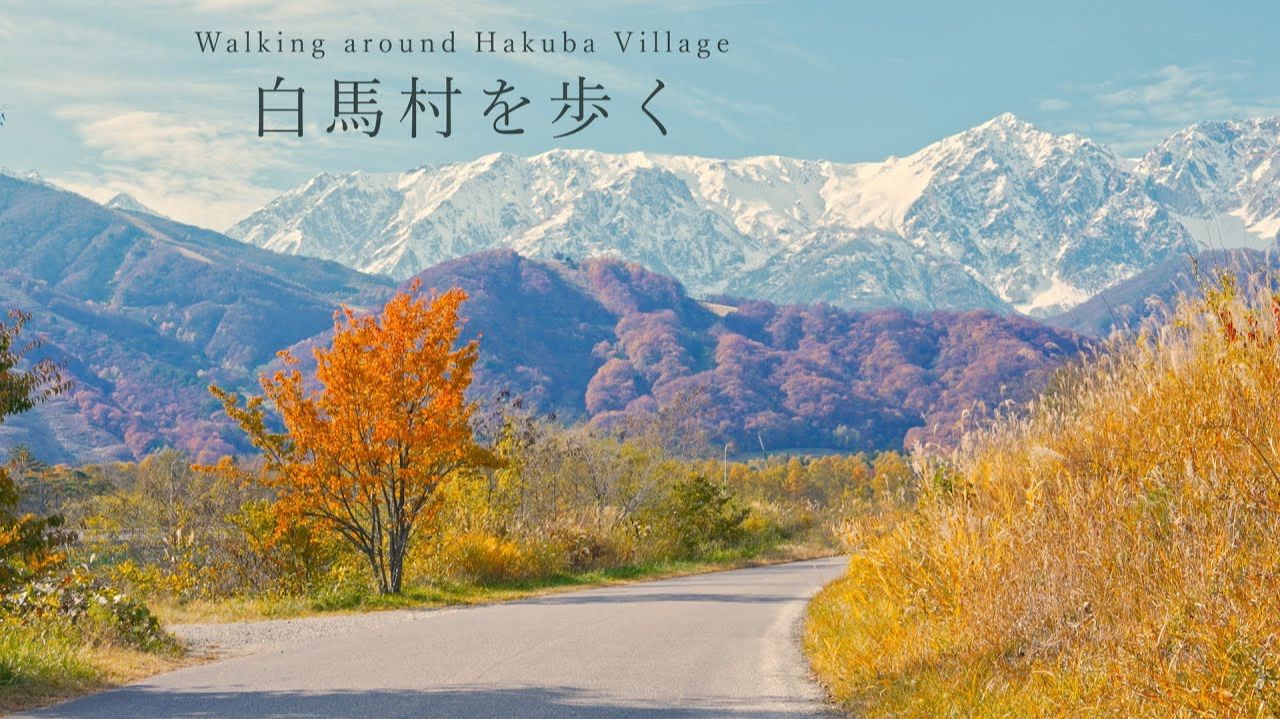 Japan, Hakuba - Nature walk with alpine views and vibrant autumn colors