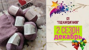✨СП "Год Кардиганов Сезон 2"✨ Декабрь⛄ Что начала и сколько успела связать 🧶🧶🧶