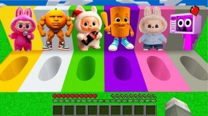 ВЫБЕРИ ПРАВИЛЬНУЮ ОВАЛЬНУЮ ЯМУ ЛАБУБУ МЕМЫ БРЕЙНРОТ СПРУНКИ В МАЙНКРАФТ