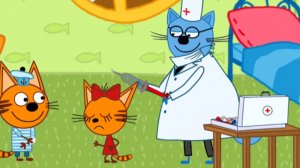 ТРИ КОТА. ПРИВИВКИ. ИГРАЕМ В ДОКТОРА