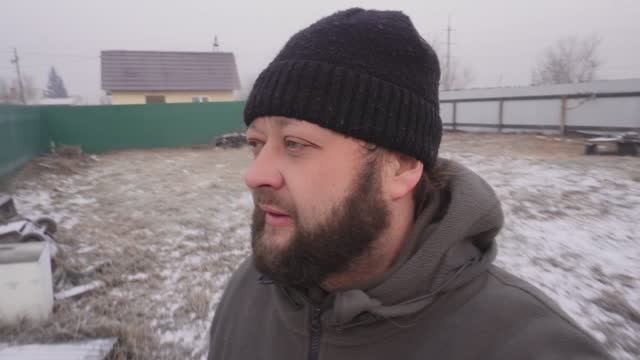 Морозное сибирское утро Обход хозяйства ПОДВАЛ ИЛЬИЧА Сибирь