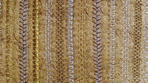 Стежка заготовки для новой сумочки