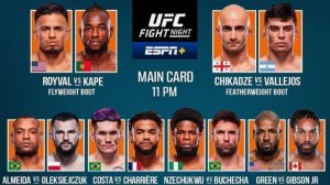 Брэндон Ройвал - Манель Капе. Прогнозы на турнир UFC Fight Night 266 14.12.2025