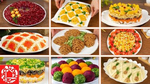 30 САЛАТОВ на Новогодний Стол 2026 Быстро Красиво и Очень Вкусно
