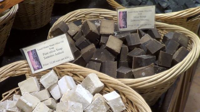 Крит. Ретимно. Спили. Магазин Маравель. Сувениры Крита. Мыло Крита. Ароматы Крита. Косметика Крита.