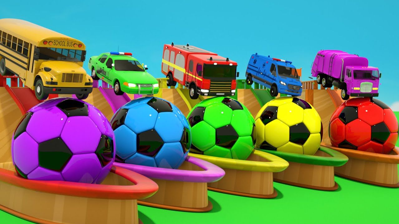 Песенка Колёса у автобуса Пять маленьких мартышек Цветные шарики Детские песенки и потешки мультики