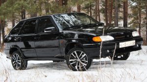 ВАЗ 2114 в зимнем лесу под Fancy