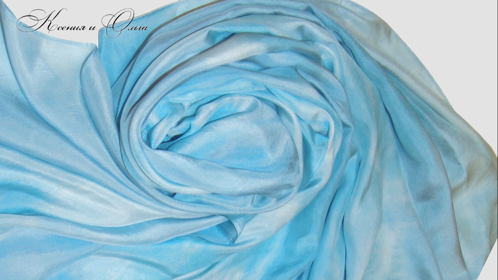 Палантин из натурального шелка "Полет бабочки" в наличии