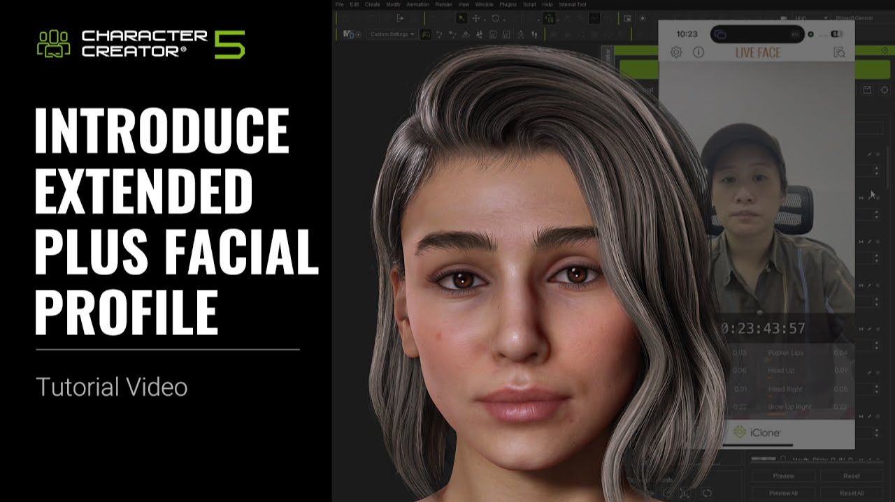 Extended Plus Facial Profile в Character Creator 5 — Новый уровень анимации лица