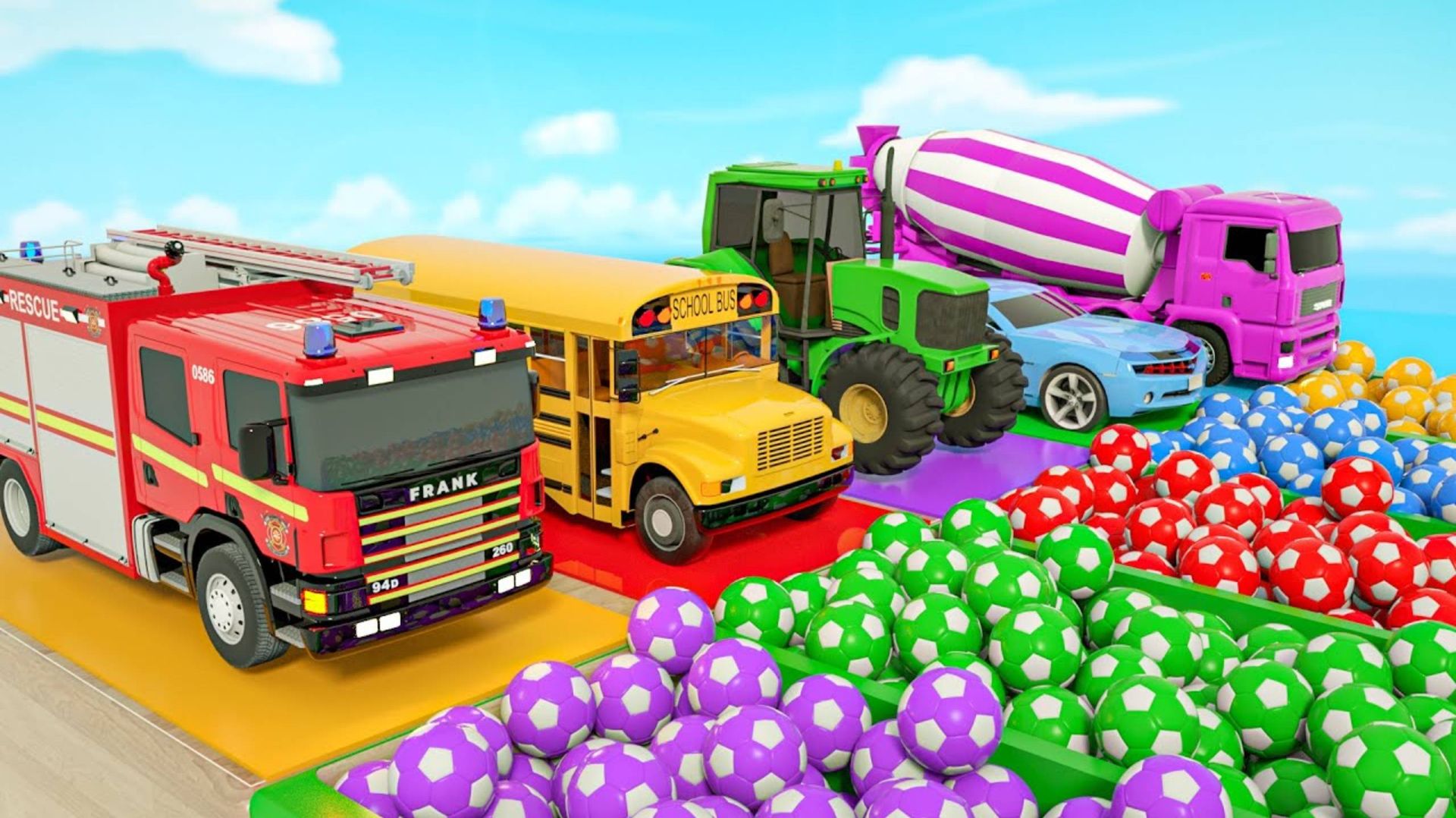 Детские стишки и песенки для детей. Детские мультфильмы для малышей. Мультики про машинки для детей