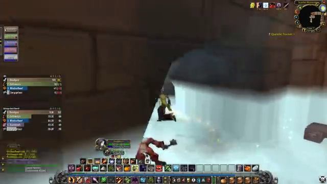 World of Warcraft Classic Hardcore - SM Library Armory Cathedral Warlock PT 37 - Gameplay