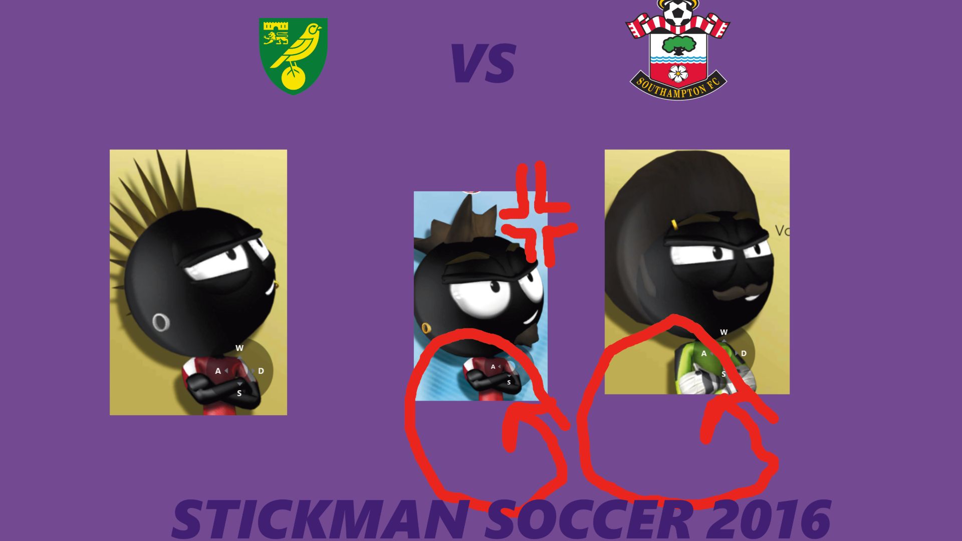 НОРВИЧ - САУТГЕМПТОН / ИГРАЮ В STICKMAN SOCCER 2016