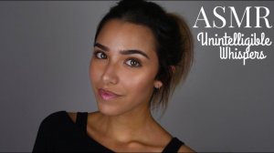 ASMR Unintelligible/Inaudible Whispering + Hand movements