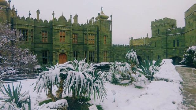 Воронцовский дворец и снег