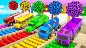 Мультики про машинки, веселые мультфильмы для детей, детские мультики про машинки, цветные тракторы