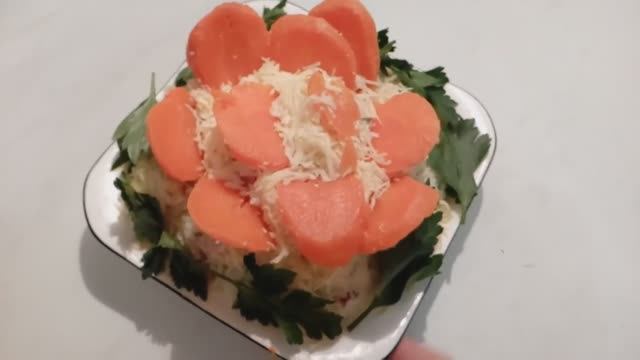 Салат к новому году _Аленький цветочек_
