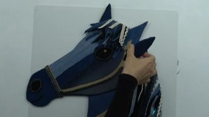 DIY: Джинсовая лошадь на стену. Апсайклинг из старых вещей