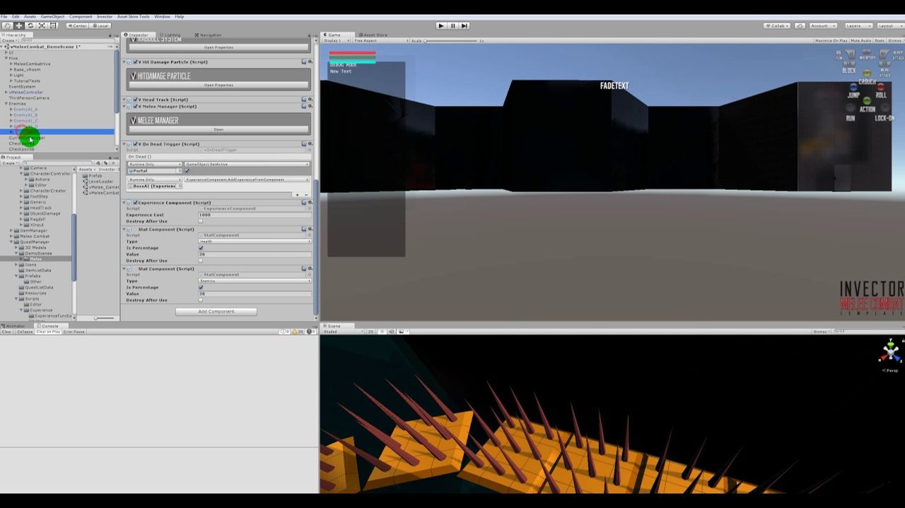 Quest System for Invector - part 06 - Experience and Stats