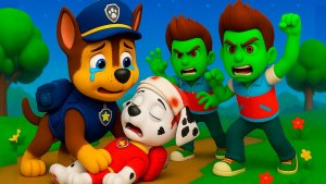 ЩЕНЯЧИЙ ПАТРУЛЬ СПАСАЕТ МАРШАЛА и ГОНЩИКА от ЗОМБИ РАЙДЕРА в МАЙНКРАФТ PAW PATROL МУЛЬТИК