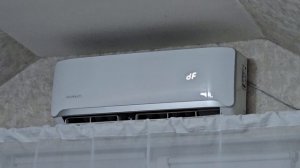 Надпись df на сплит системе, что случилось, при обогреве зимой