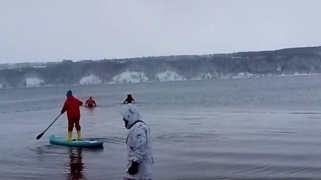 (В)Место Зима В Зеленодольске Из Пляж Рахат Айс Флоатинг