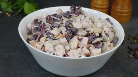 Салат «Минутка» ЕЩЕ один КЛАССНЫЙ быстрый рецепт в вашу копилочку!