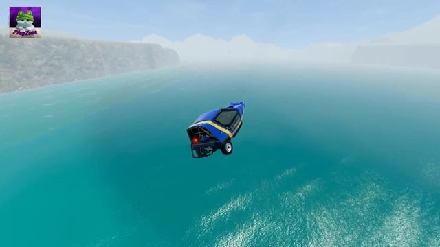 Обрыв с веревкой в BeamNG Drive