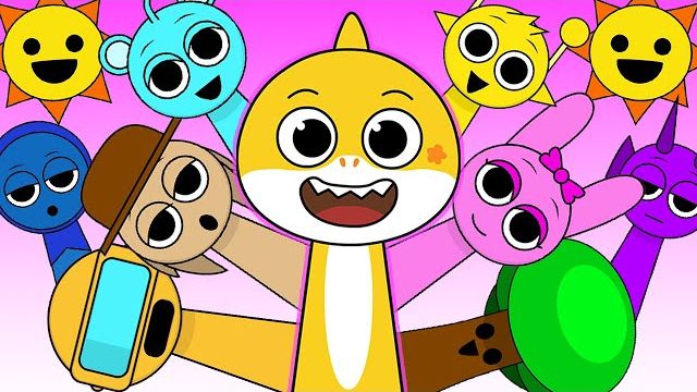 BABY SHARK БЕЙБИ ШАРК СПРУНКИ ПЕСЕНКА! СПРУНКИ ПОЮТ БЕЙБИ ШАРК РЕАКЦИЯ! INCREDIBLE BOX SPRUNKI