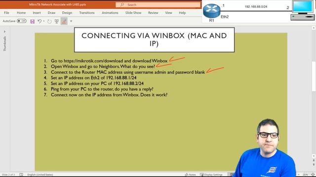004. Connecting via Winbox (MAC and IP) [RU]