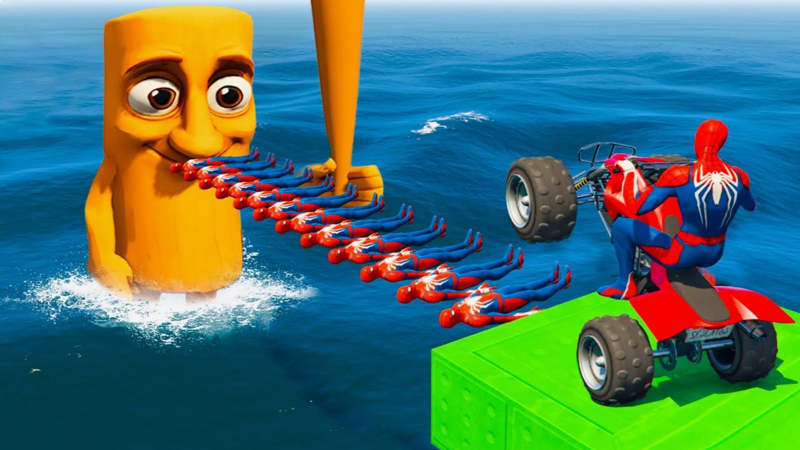 ГОНОЧНАЯ ТРАССА С ПРЕПЯТСТВИЯМИ ДЛЯ СУПЕРГЕРОЕВ | ЧЕЛОВЕК ПАУК ПРОТИВ БЭТМЭНА№66