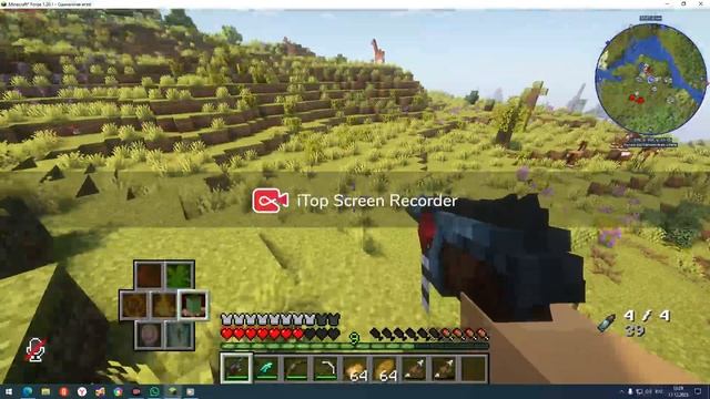 играю в майнкрафт с модом часть 1