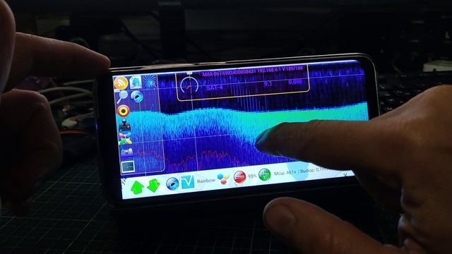 Сделал 3D карту глубин с Erchang F68 в UniAdmin2 + ИИ говорит куда завозить.