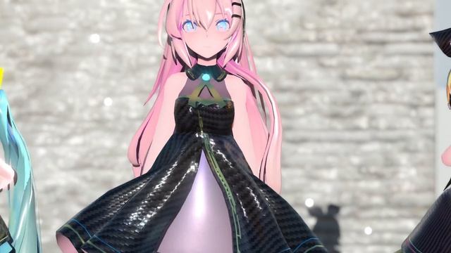 Perfume - Hurly Burly  (Miku Hatsune, Rin Kagamine & Luka Megurine Dance) 4K