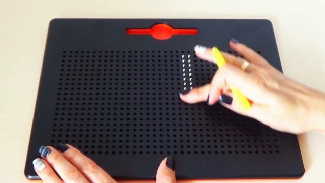 Learn ABC on magnetic drawing board Learn alphabet from A to Z