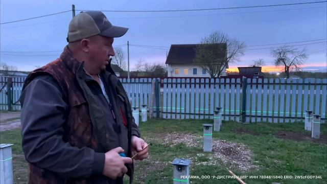 Работаю на МТЗ с утра и до вечера! Установили сваи под павильон ! Телята растут и нас радуют! смотреть онлайн