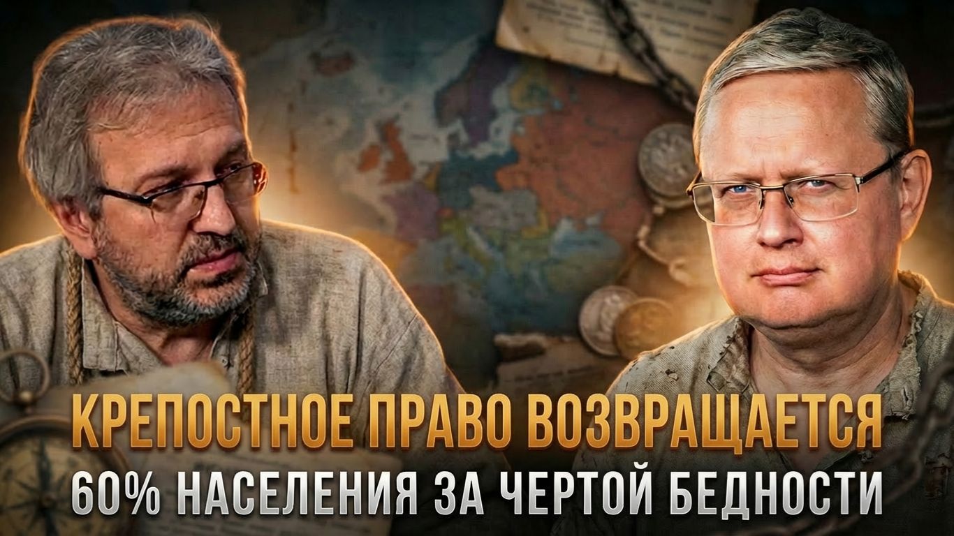 КРЕПОСТНОЕ ПРАВО ВОЗВРАЩАЕТСЯ. Почему 60% населения за чертой бедности? | Михаил Делягин