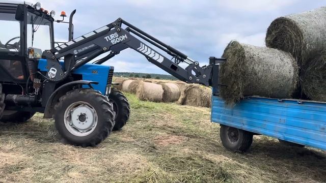 Перевозим сено на ферму! Август- сенокос в самом разгаре! Ремонтируем технику!