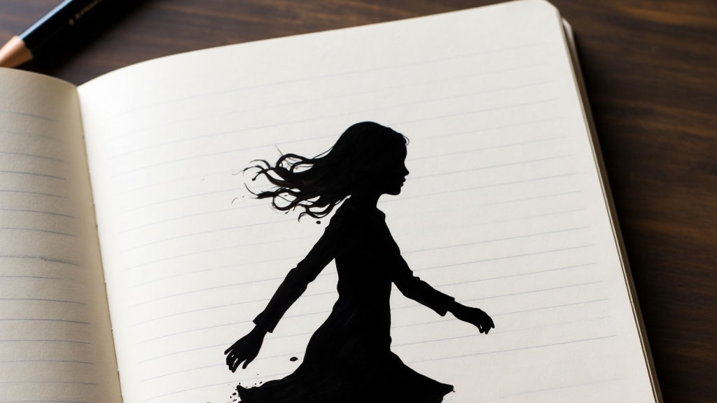 Ходячая клякса в виде девушки.