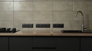 Как мы разметили подрозетники под фартук в кухне