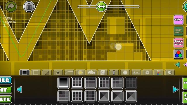 Стройка уровня в Geometry Dash!