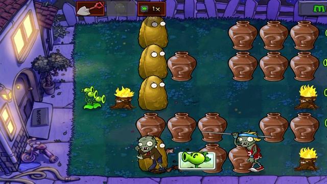 Прохожу "Трусливый Поттер" в PVZ 1