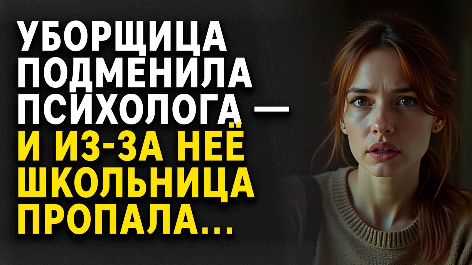 УБОРЩИЦА решила ПОДМЕНИТЬ ПСИХОЛОГА — И из-за неё ШКОЛЬНИЦА ПРОПАЛА...Слушать Аудиорассказ