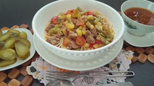 Одно из самых распространенных блюд народов Средней Азии - ЛАГМАН.