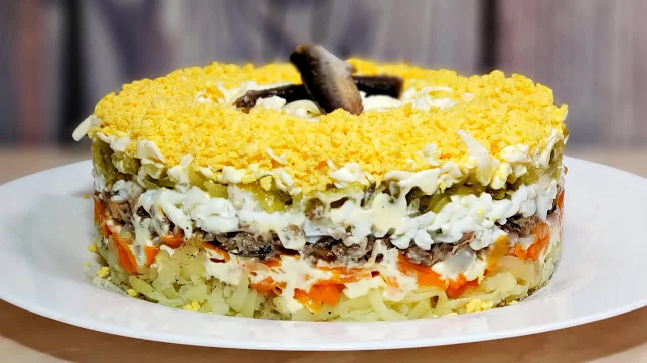 Салат "ЛЮБИМЧИК" на Новогодний стол 2026!!! Король среди блюд! Вкусно и Красиво!!