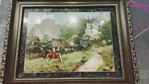 Картина из самоцветов  Флорентийская мозаика.