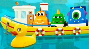 Лодочка плывёт... Детские песенки с машинками Мокас. Большой сборник